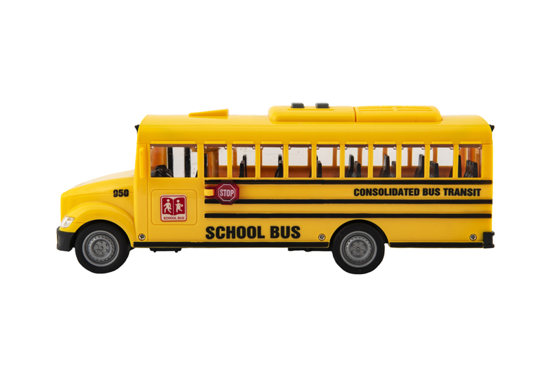 TEDDIES Autobus školní na setrvačník 27 cm
