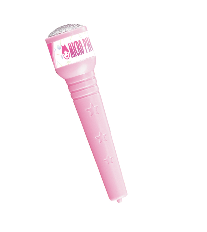 TEDDIES Mikrofón karaoke ružový