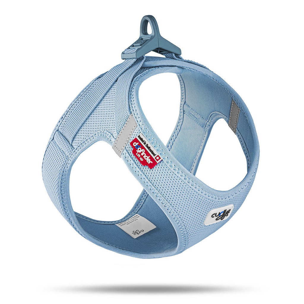 CURLI Postroj pre psov so sponou Air-Mesh Skyblue 2XS,  2-4 kg