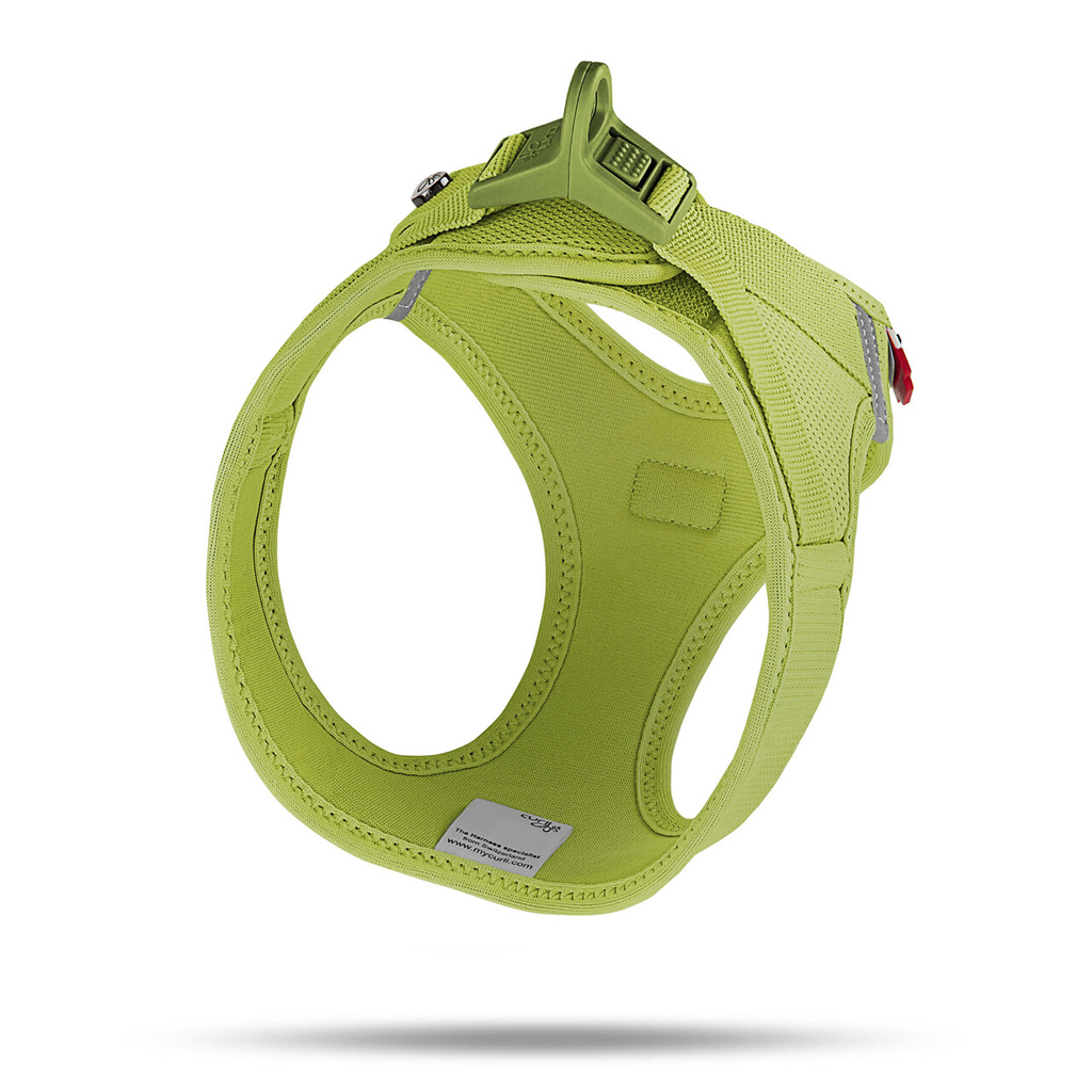 CURLI Postroj pre psov so sponou Air-Mesh Lime M, 6-9 kg