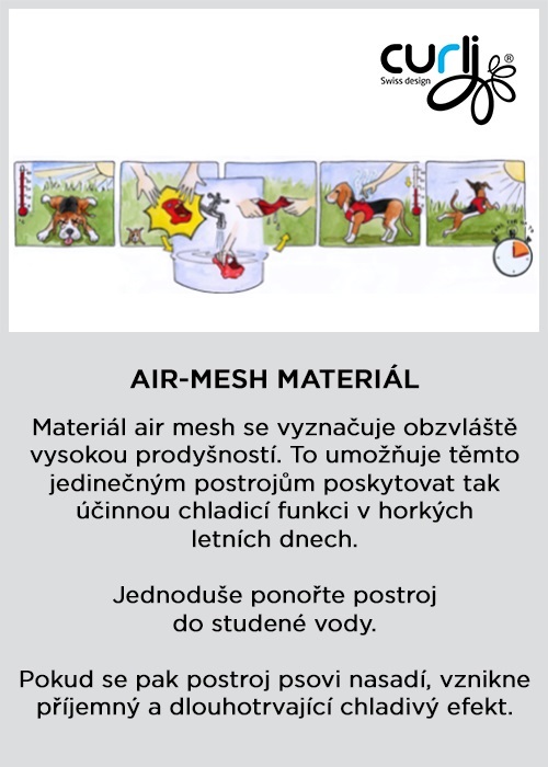 CURLI Postroj pre psov so sponou Air-Mesh Lime M, 6-9 kg