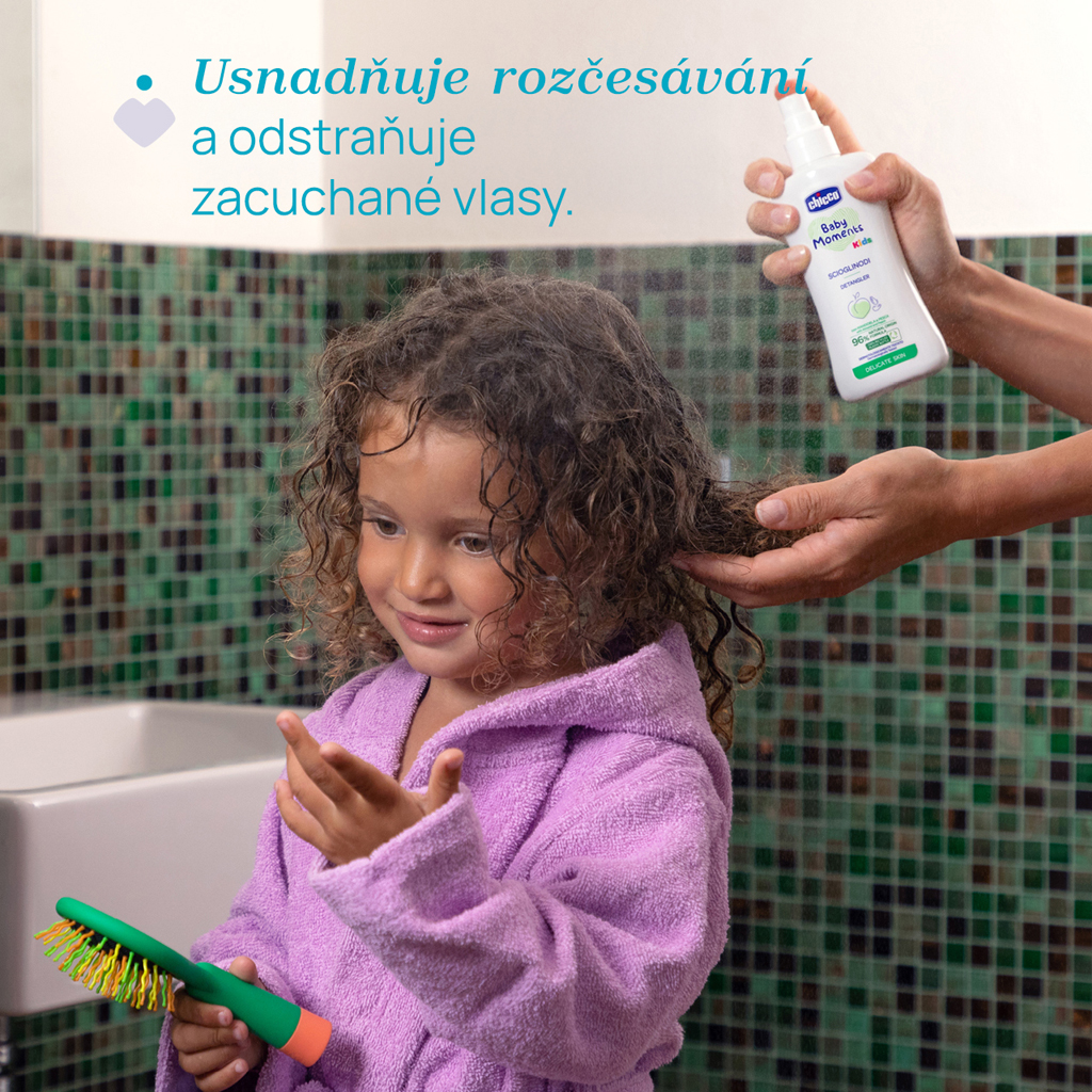 CHICCO Sprej na rozčesávanie vlasov Baby moments Kids 200ml 12m+