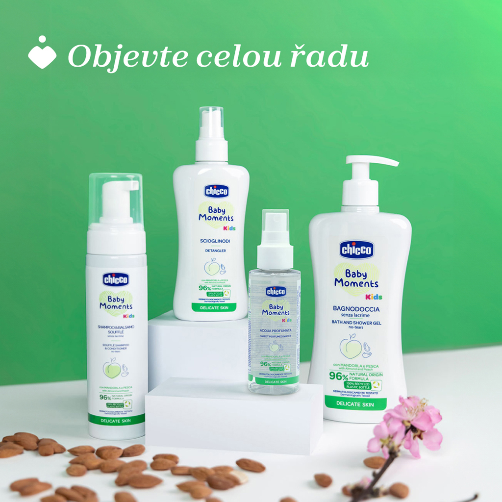 CHICCO Sprej na rozčesávanie vlasov Baby moments Kids 200ml 12m+