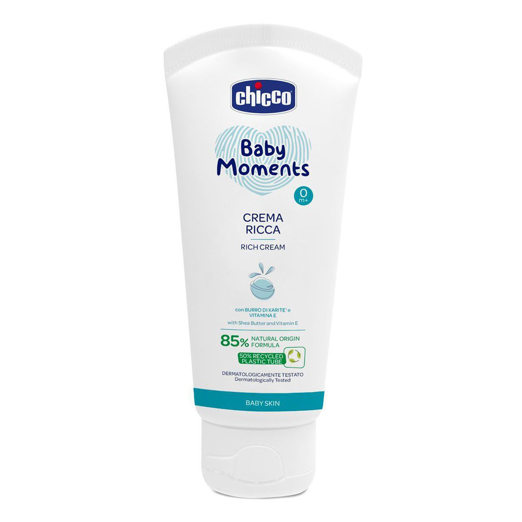 CHICCO Krém vyživujúci Baby Moments 85% prírodných zložiek 100ml, 0m+