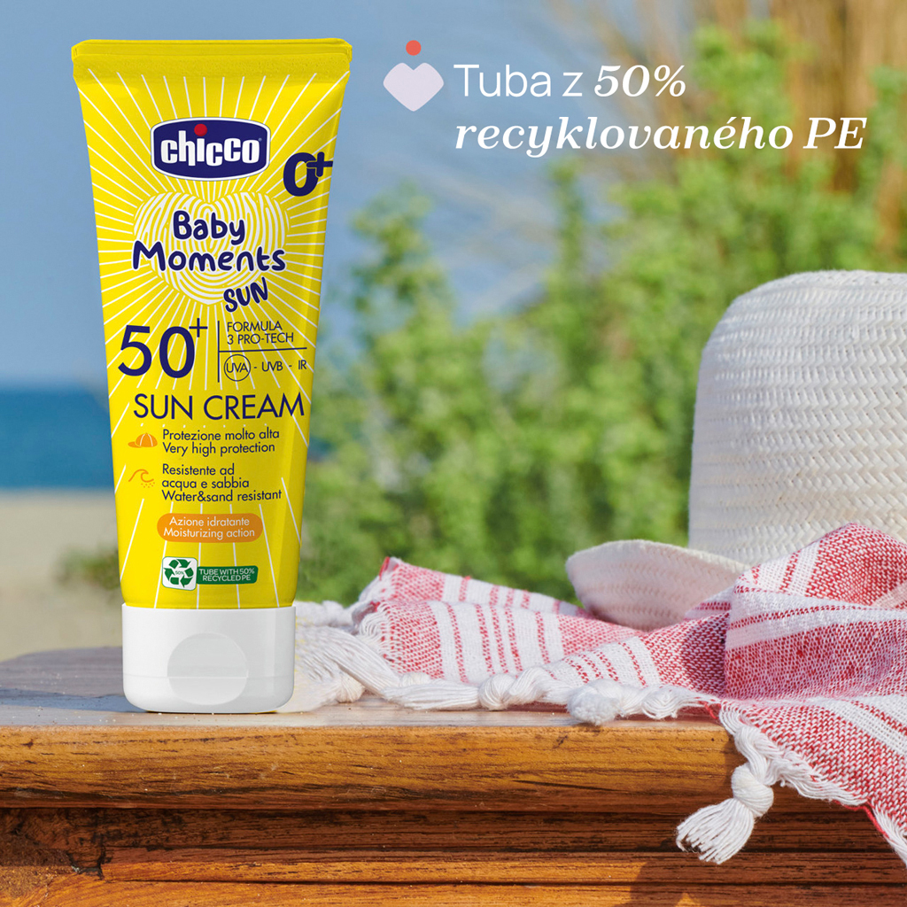 CHICCO Krém detský na opaľovanie SPF50+ 75ml, 0m+