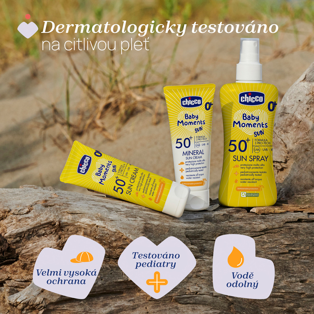 CHICCO Krém detský na opaľovanie SPF50+ 75ml, 0m+