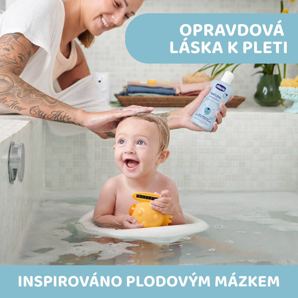 CHICCO Sprchový gél 2v1 na telo a vlasy s aloe a kamilkou Natural Sensation 500ml, 0m+
