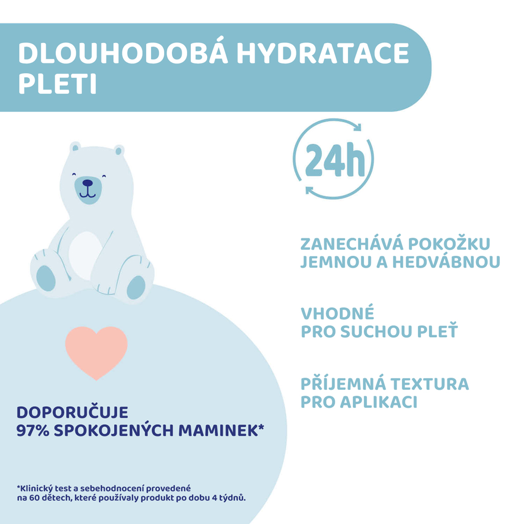 CHICCO Telové mlieko s bambuckým maslom a vitamínom E Natural Sensation 500ml, 0m+