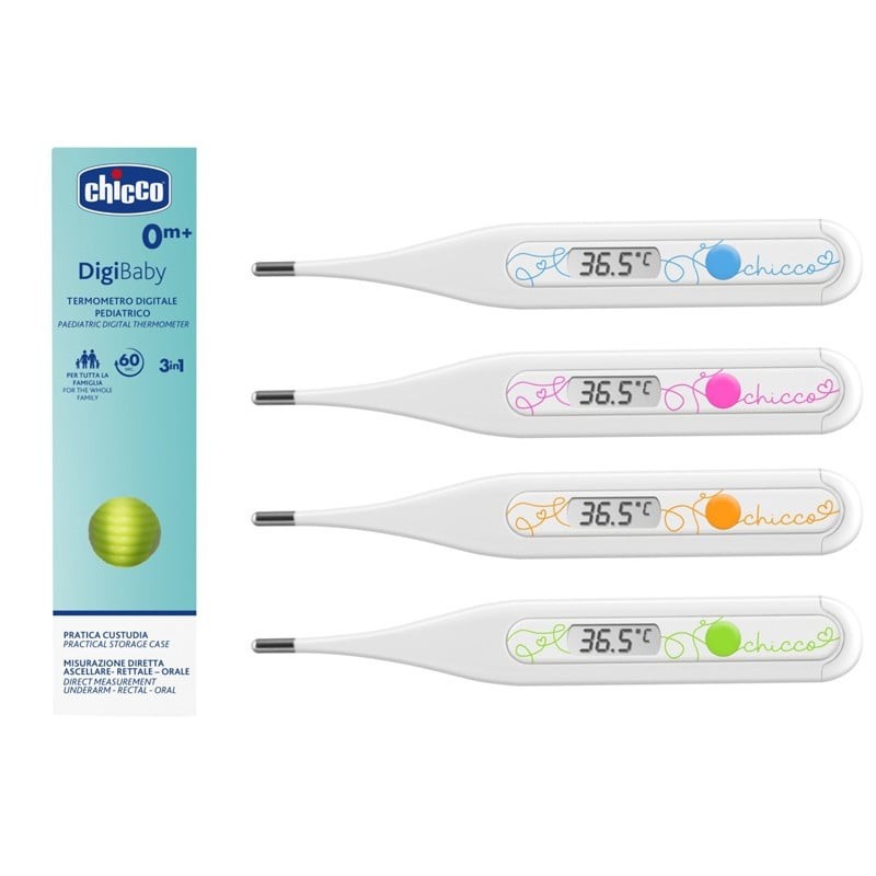 CHICCO Teplomer digitálny Digi Baby ružový