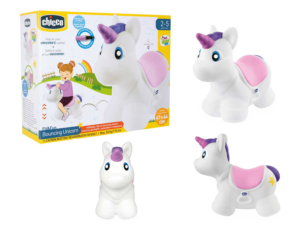 CHICCO Skákadlo nafukovacie Unicorn 24m+