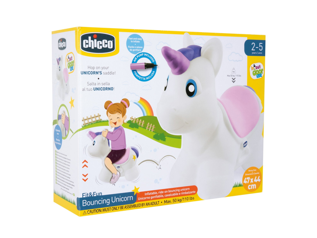 CHICCO Skákadlo nafukovacie Unicorn 24m+