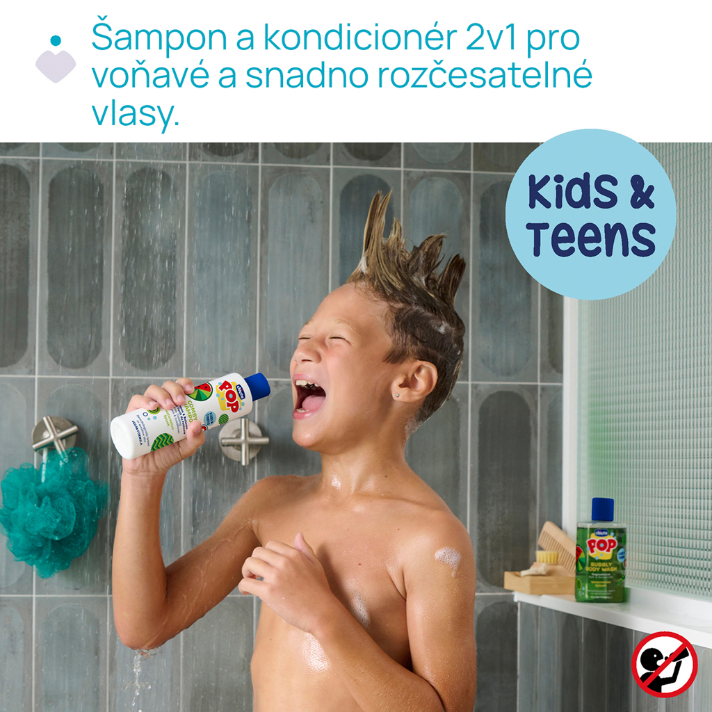 CHICCO Šampón a kondicionér Comby Watermelon POP pre deti a teenagerov 250ml