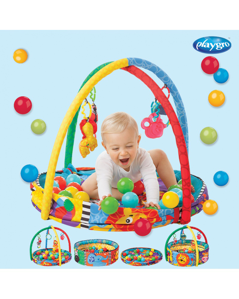 PLAYGRO Aktivity hrazdička s loptičkami