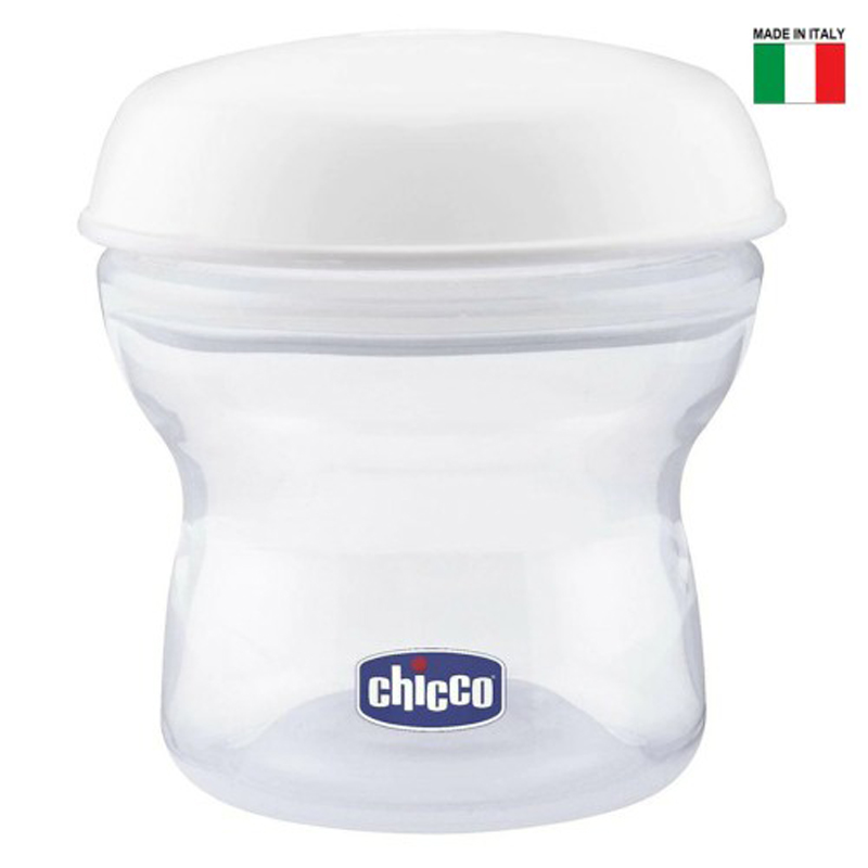 CHICCO Zásobníky víceúčelové na mateřské mléko s lahvovou násadkou Natural Feeling, 4ks