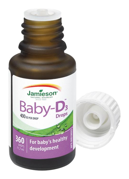 JAMIESON Baby-D™ Vitamín D3 400 IU kvapky 11,7 ml