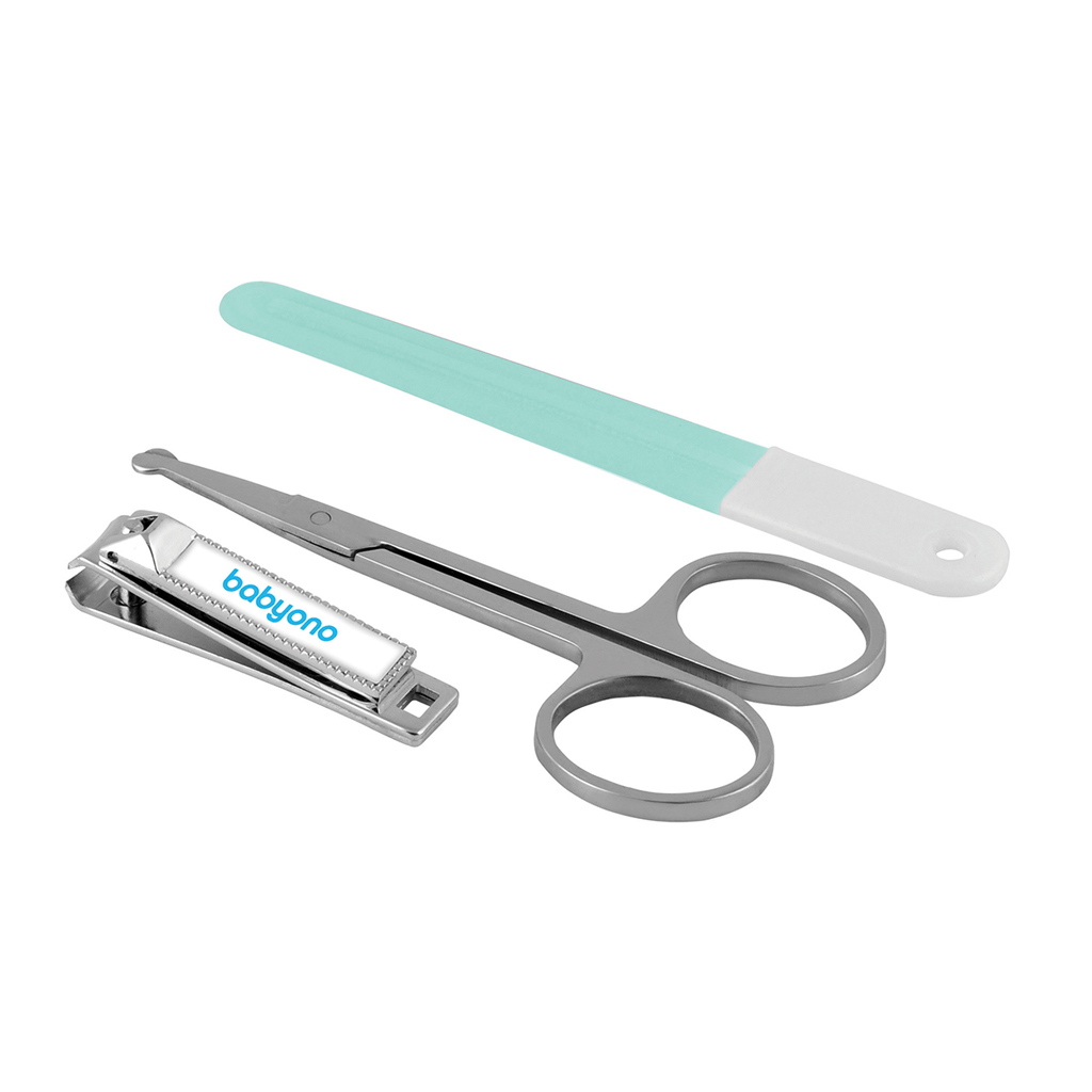 BABYONO Set na detskou manikúru Mint