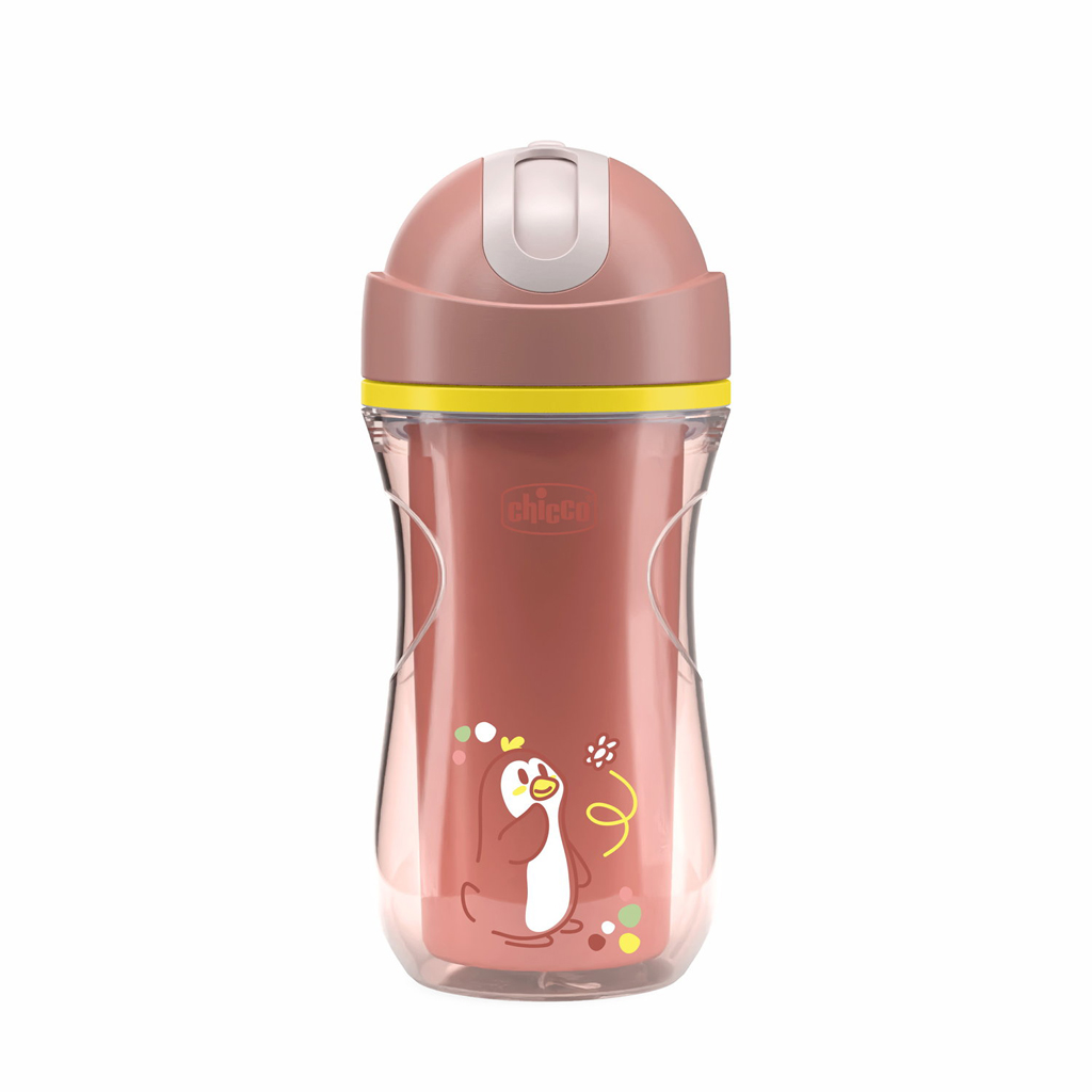 CHICCO Hrneček Sport termo se slámkou pink, 14m+_bez bpa