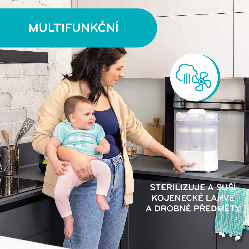 CHICCO Sterilizátor elektrický parný s funkciou sušenia