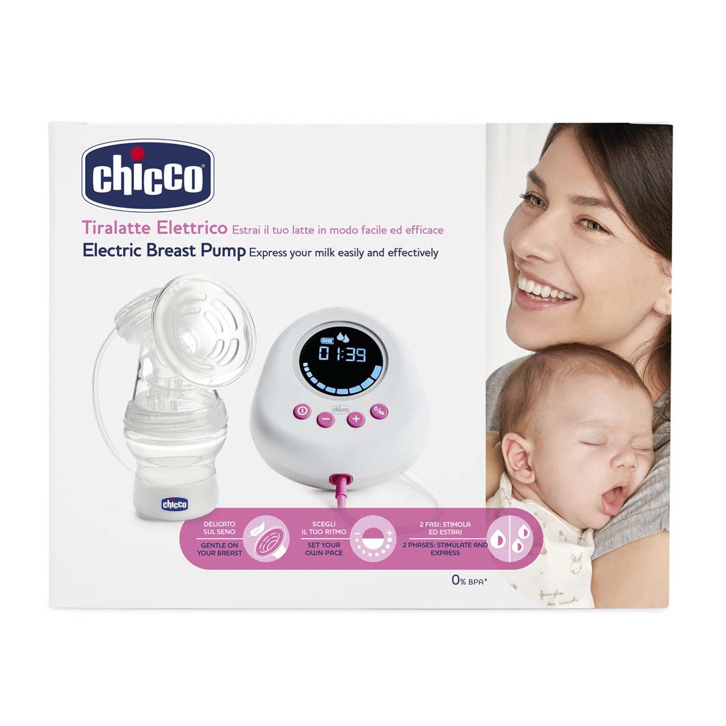 CHICCO Odsávačka materského mlieka elektrická Single pink