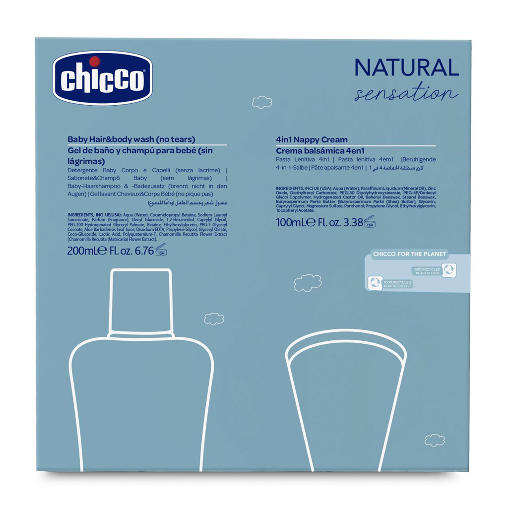 CHICCO Set darčekový kozmetický Natural Sensation - Daily Protection 0m+