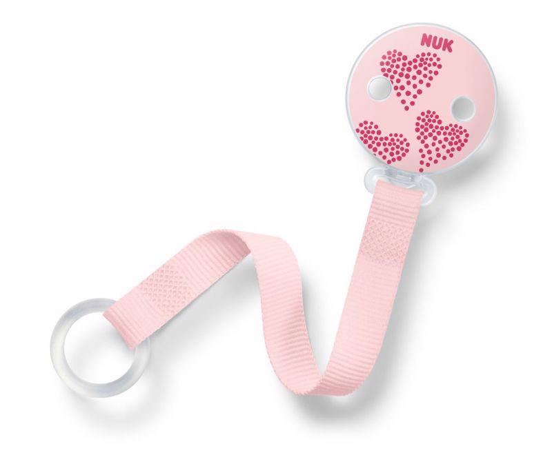 NUK Stužka na cumlík Pink,  V002384