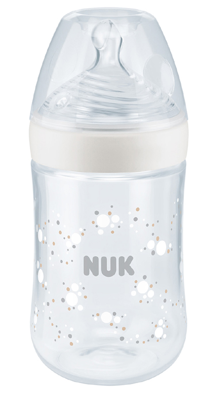 NUK Nature Sense láhev s kontrolou teploty 260 ml bílá