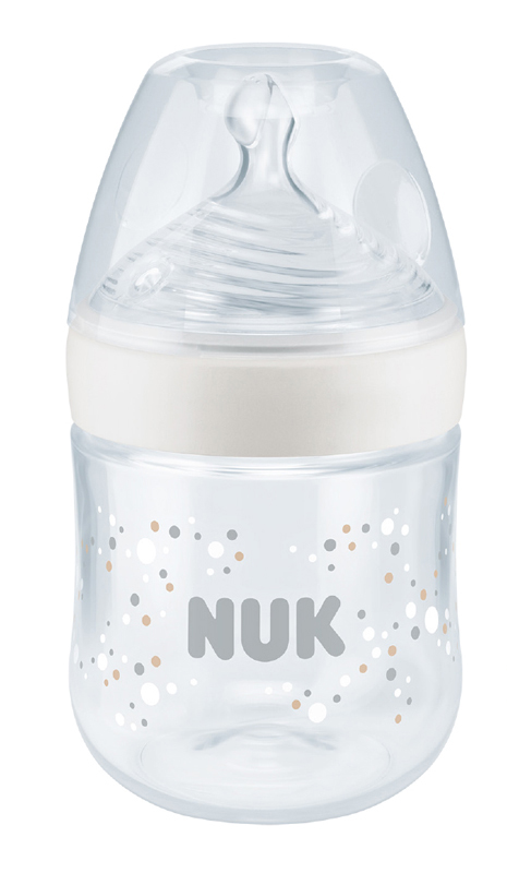 NUK Nature Sense láhev s kontrolou teploty 150 ml bílá