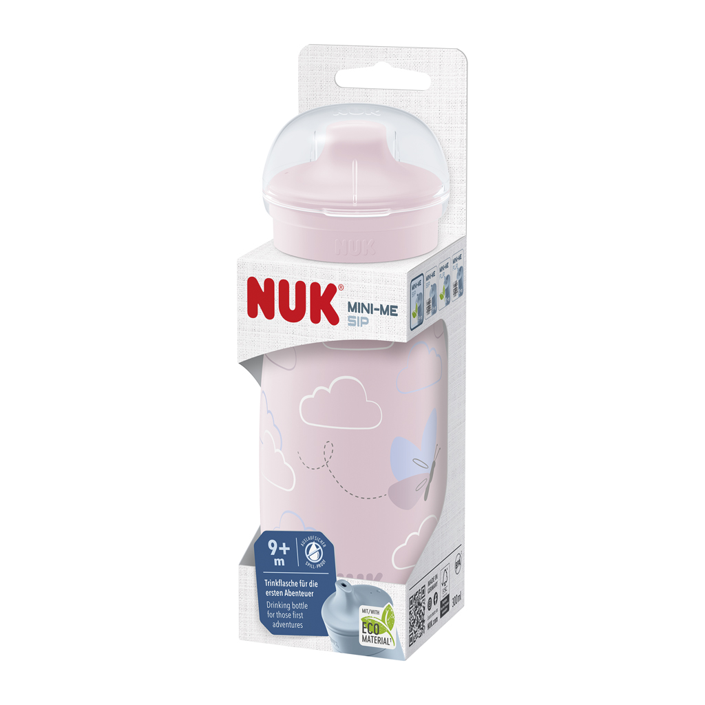 NUK Fľaša Mini-Me Sip - ružová 300ml, 9m+