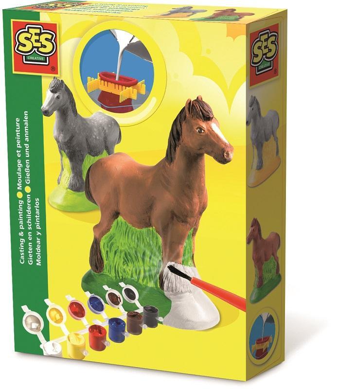 SES Sadrový komplet kôň,  V002140