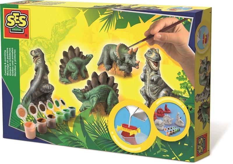SES Sadrový trojkomplet dinosaury,  V002140