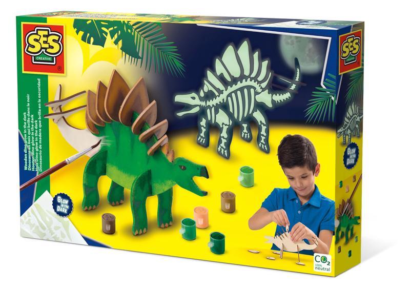 SES Výroba svietiaceho dinosaura,  V002596