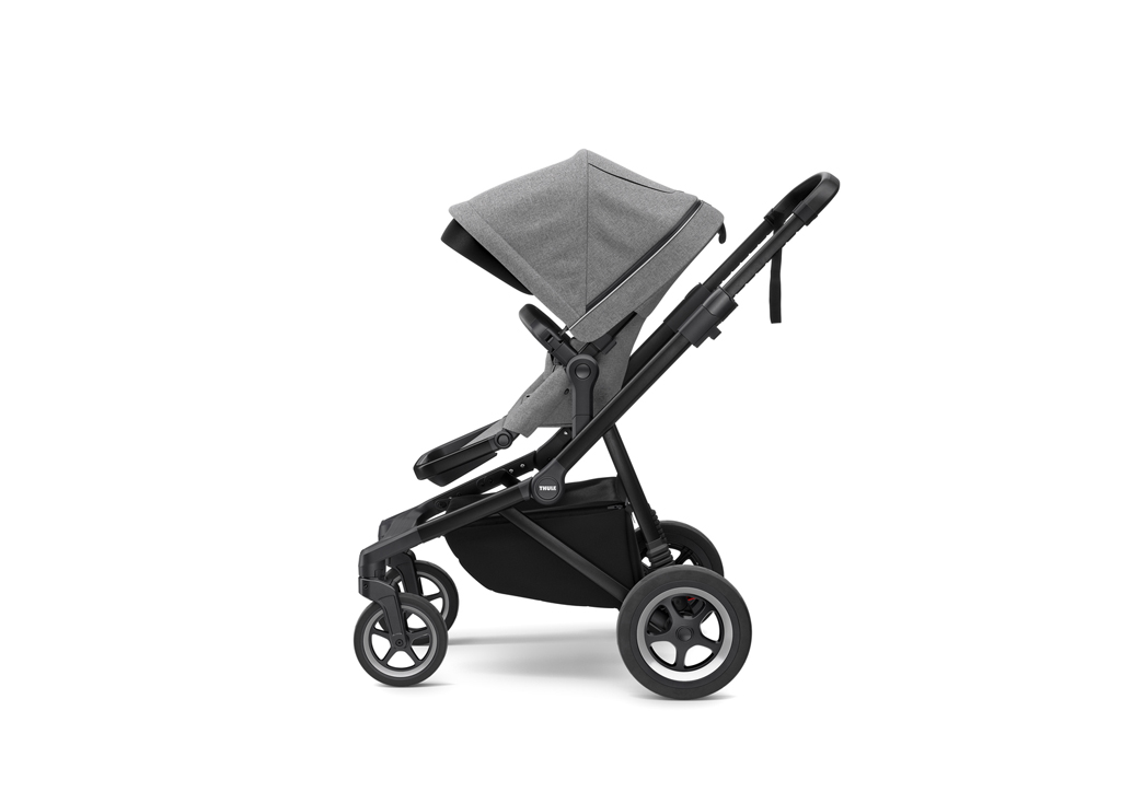 THULE Športový kočík Sleek Black/Grey Melange