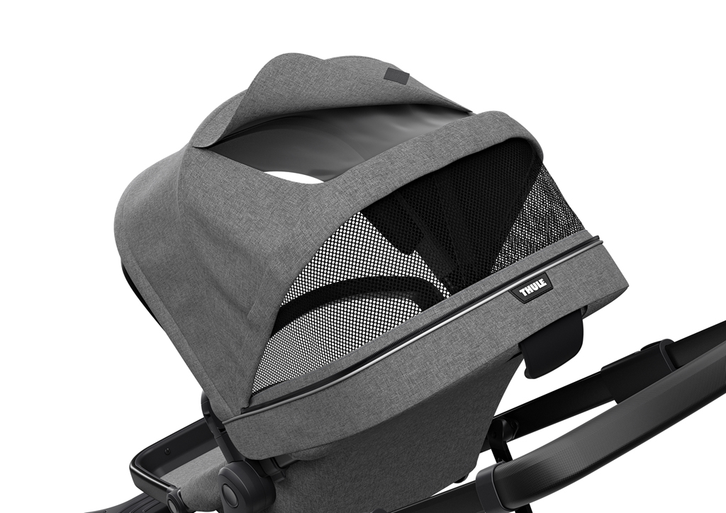 THULE Športový kočík Sleek Black/Grey Melange