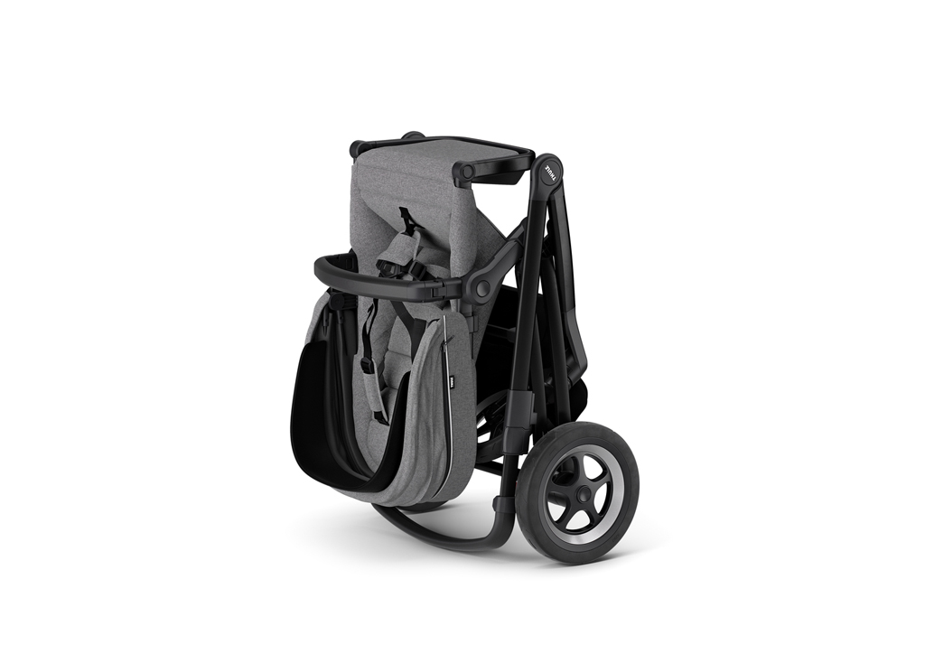 THULE Športový kočík Sleek Black/Grey Melange