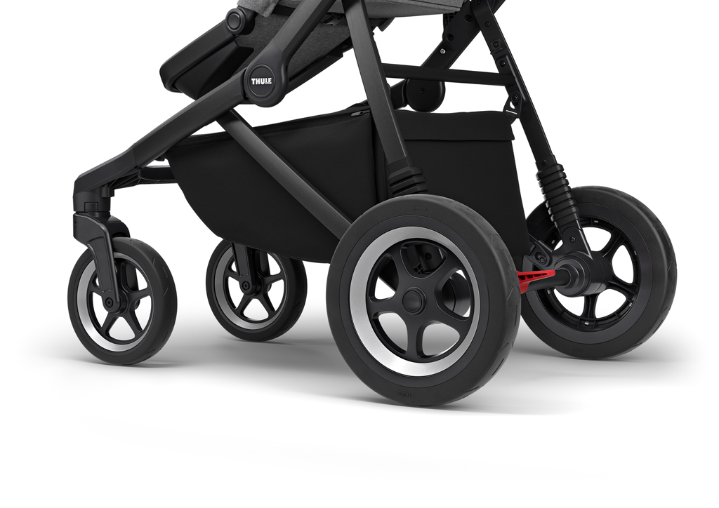 THULE Športový kočík Sleek Black/Grey Melange