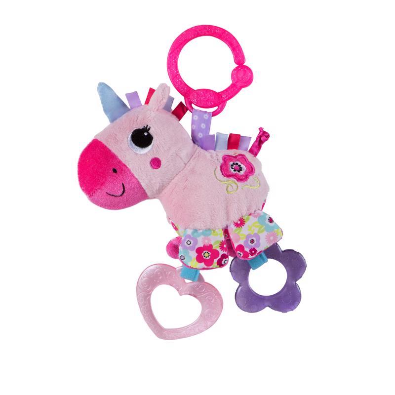 Hračka aktívna na C krúžku Sparkle&Shine jednorožec 0m+