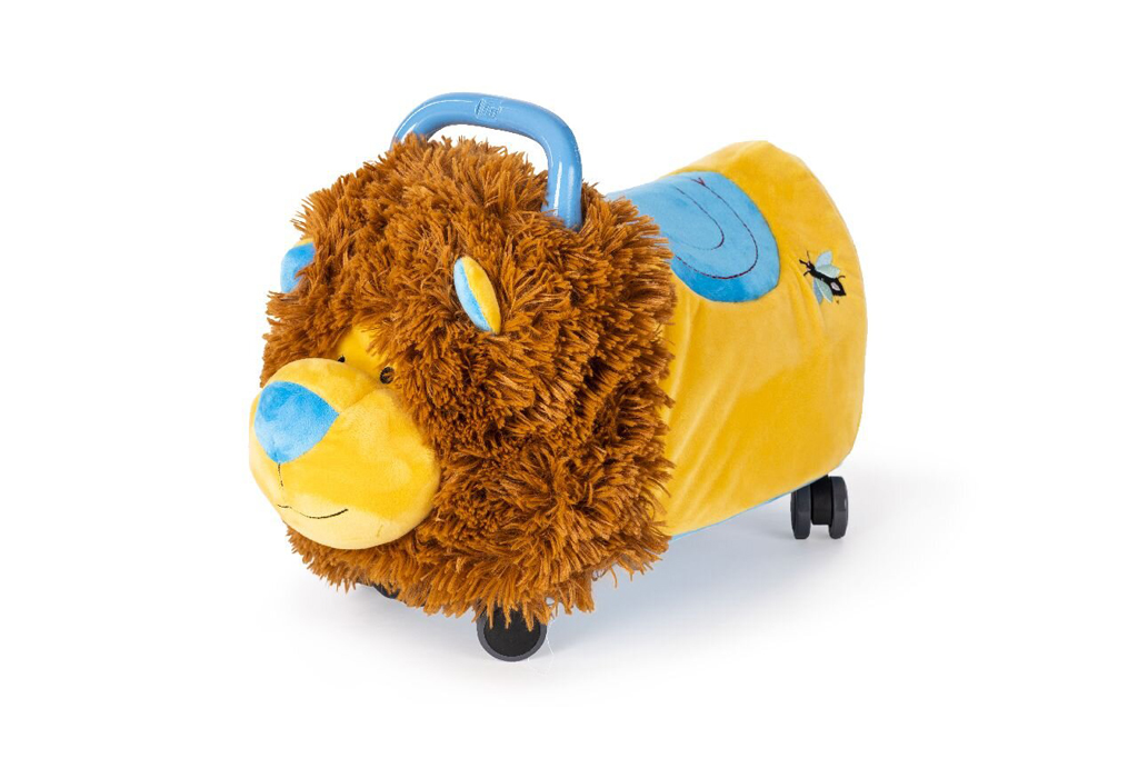 TEDDIES Odrážadlo Funny wheels Rider Ride-On levíček plyšový modrý 12 m +