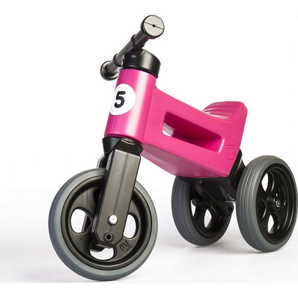 TEDDIES Odrážedlo FUNNY WHEELS NEW SPORT 2v1, nosnost 50 kg 18m+, růžové