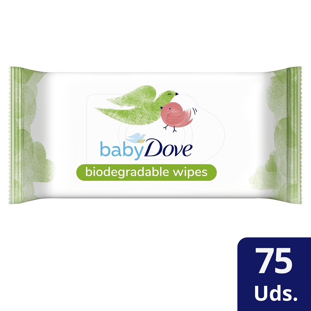 BABY DOVE Biodegradable (rozložiteľné) vlhčené obrúsky 75 ks