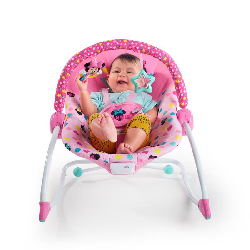 DISNEY BABY Húpatko vibrujúca Minnie Mouse Stars&Smiles Baby 0 m+, do 18 kg, 2019