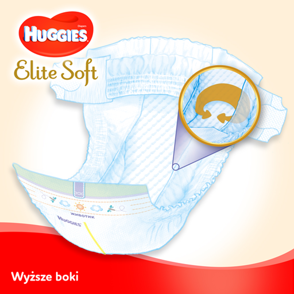 HUGGIES® Elite Soft Plienky jednorazové 1 (2-5 kg) 26 ks