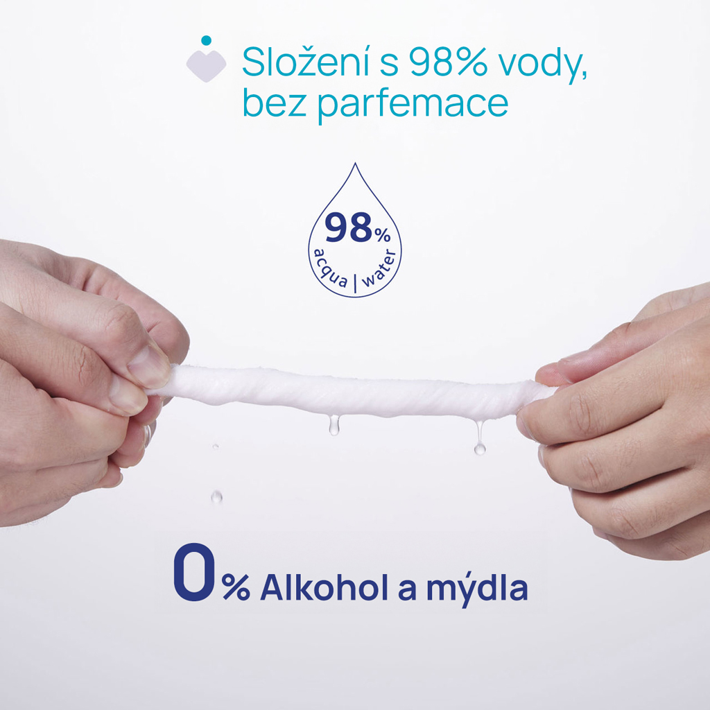 CHICCO Detské vlhčené obrúsky jemne parfumované 72 ks
