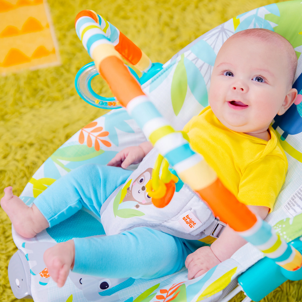 BRIGHT STARTS Lehátko vibrujúce Rainforest Vibes™ 0m+ do 9kg