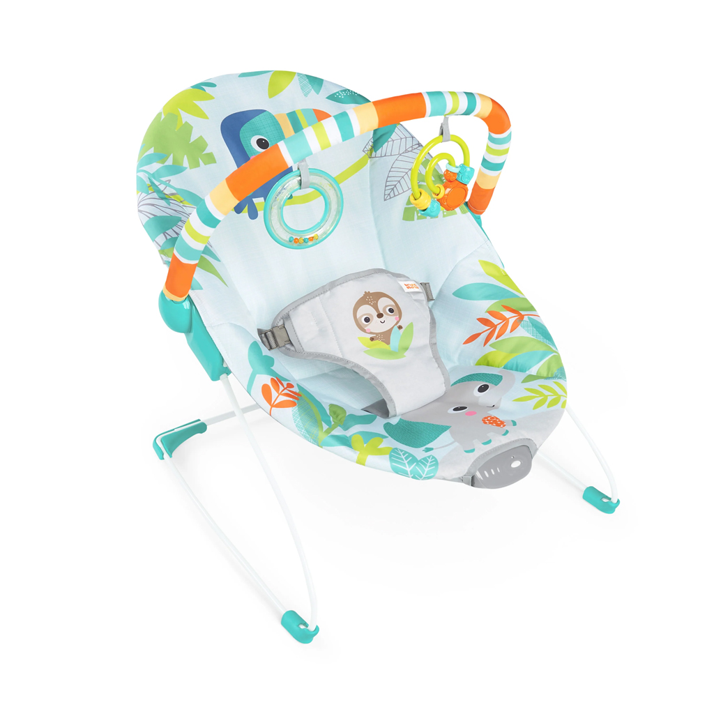 BRIGHT STARTS Lehátko vibrujúce Rainforest Vibes™ 0m+ do 9kg