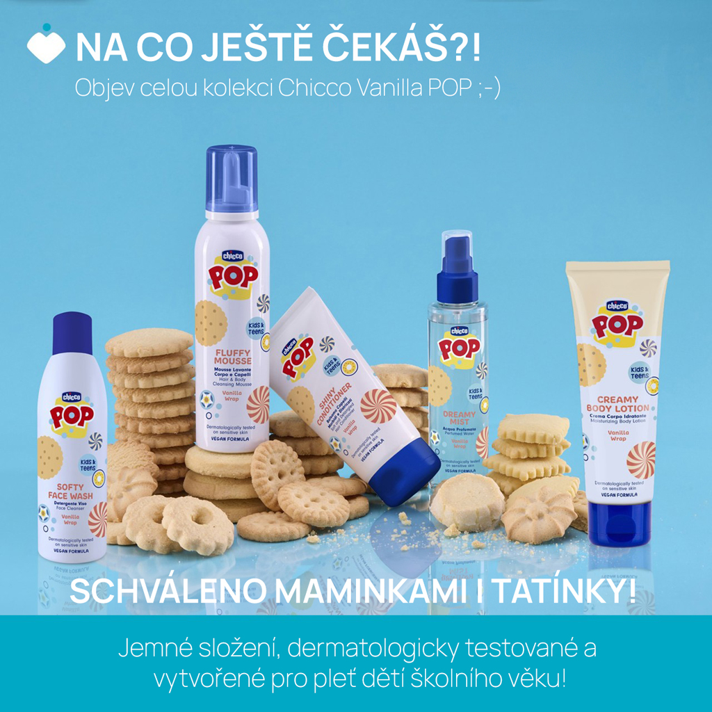 CHICCO Krémové telové mlieko Vanilla POP pre deti a teenagerov 150ml