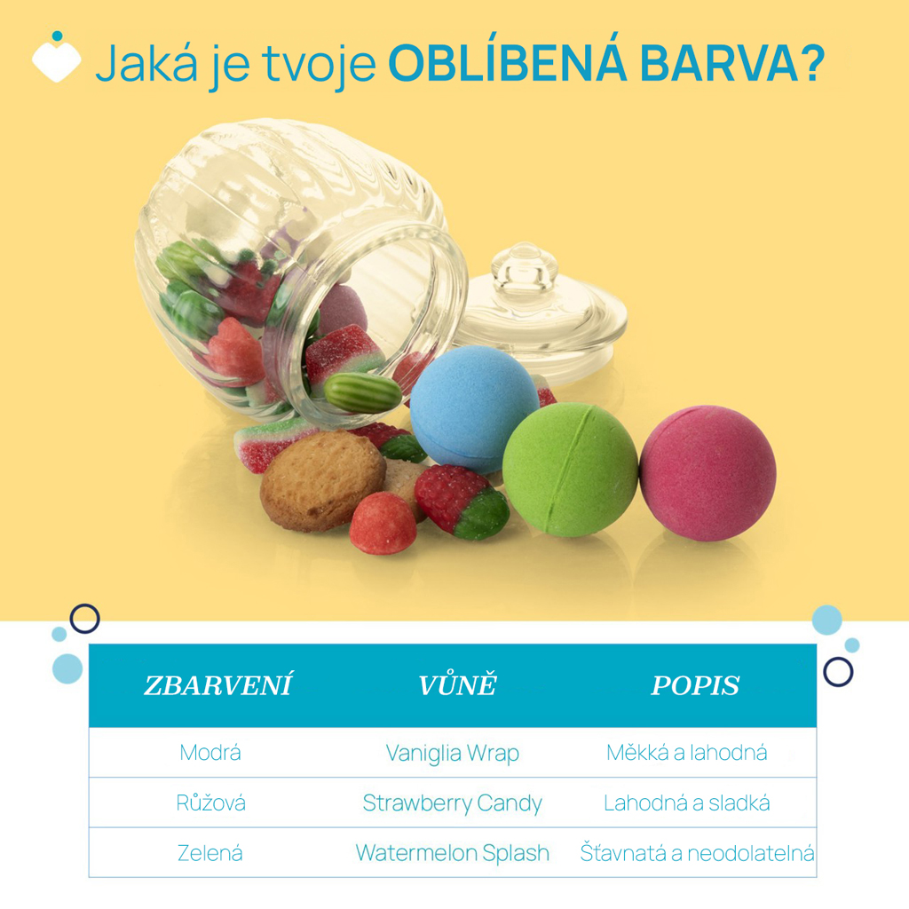 CHICCO Šumivé kúpeľové bomby POP pre deti a teenagerov 3 ks