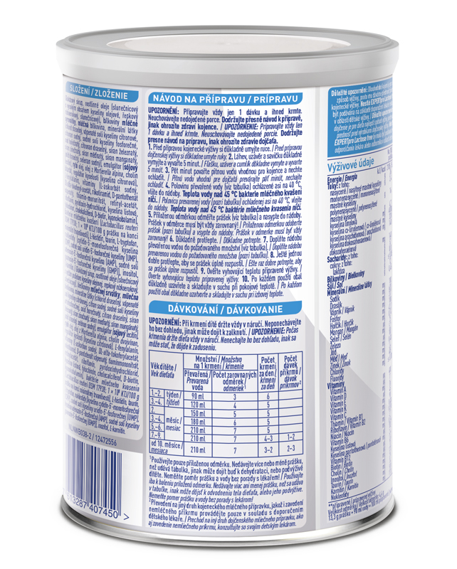 BEBA EXPERTpro Lactose Free Výživa mliečna počiatočná 400 g, 0m+