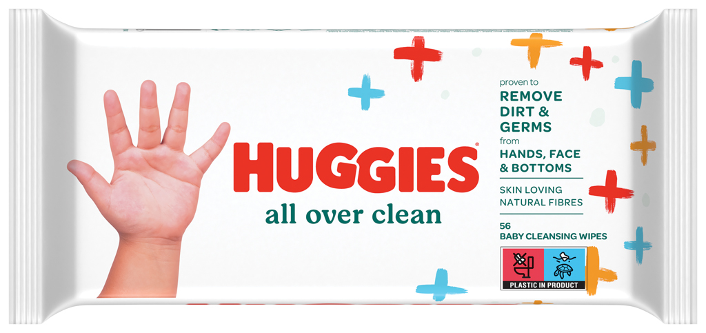 HUGGIES® Single All Over Clean Obrúsky vlhčené 56 ks
