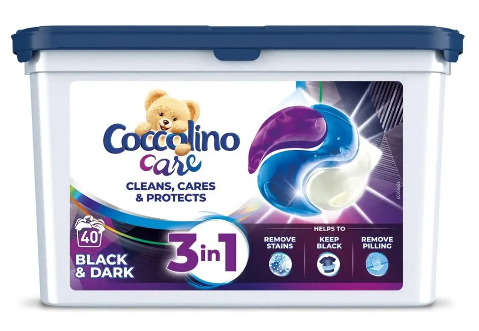 COCCOLINO Care pracie kapsuly Čierna a tmavá bielizeň 40 praní