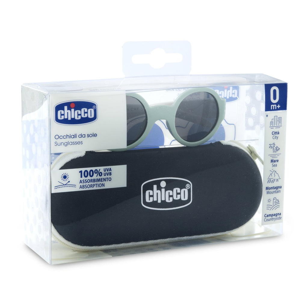 CHICCO Okuliare slnečné Green Smoky 0m+